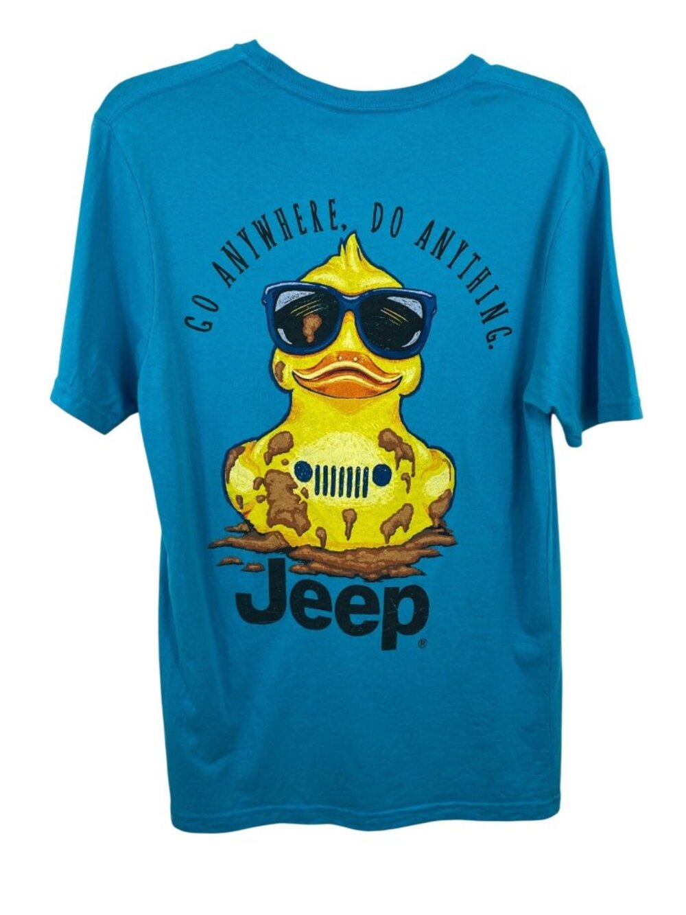 Jeep - Muddy Duck T-Shirt  Rubber Duck Graphic T-Shirt Blue Mens Medium